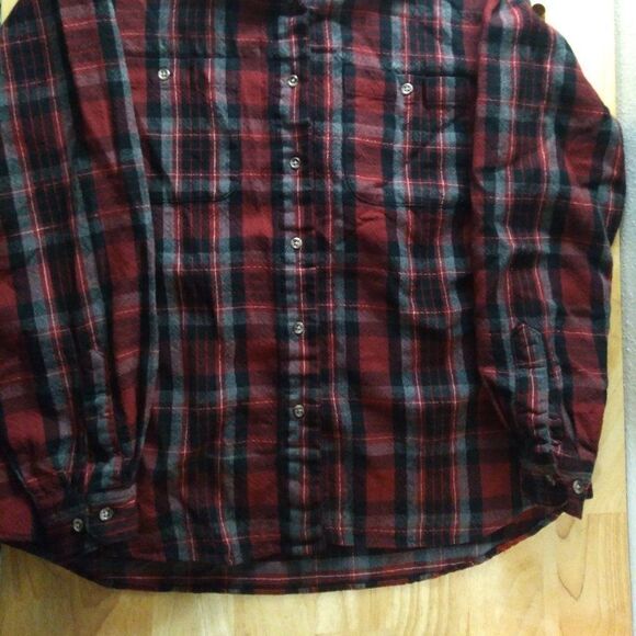 Vintage 90s L.L. Bean Wool Flannel Button Down Shirt - Picture 3 of 9